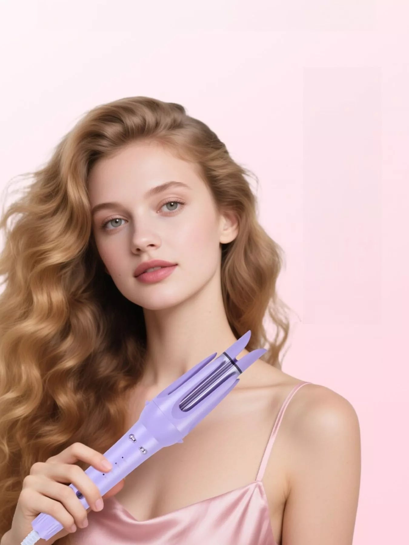 2-in-1 Automatic Rotating Ceramic Curling Iron