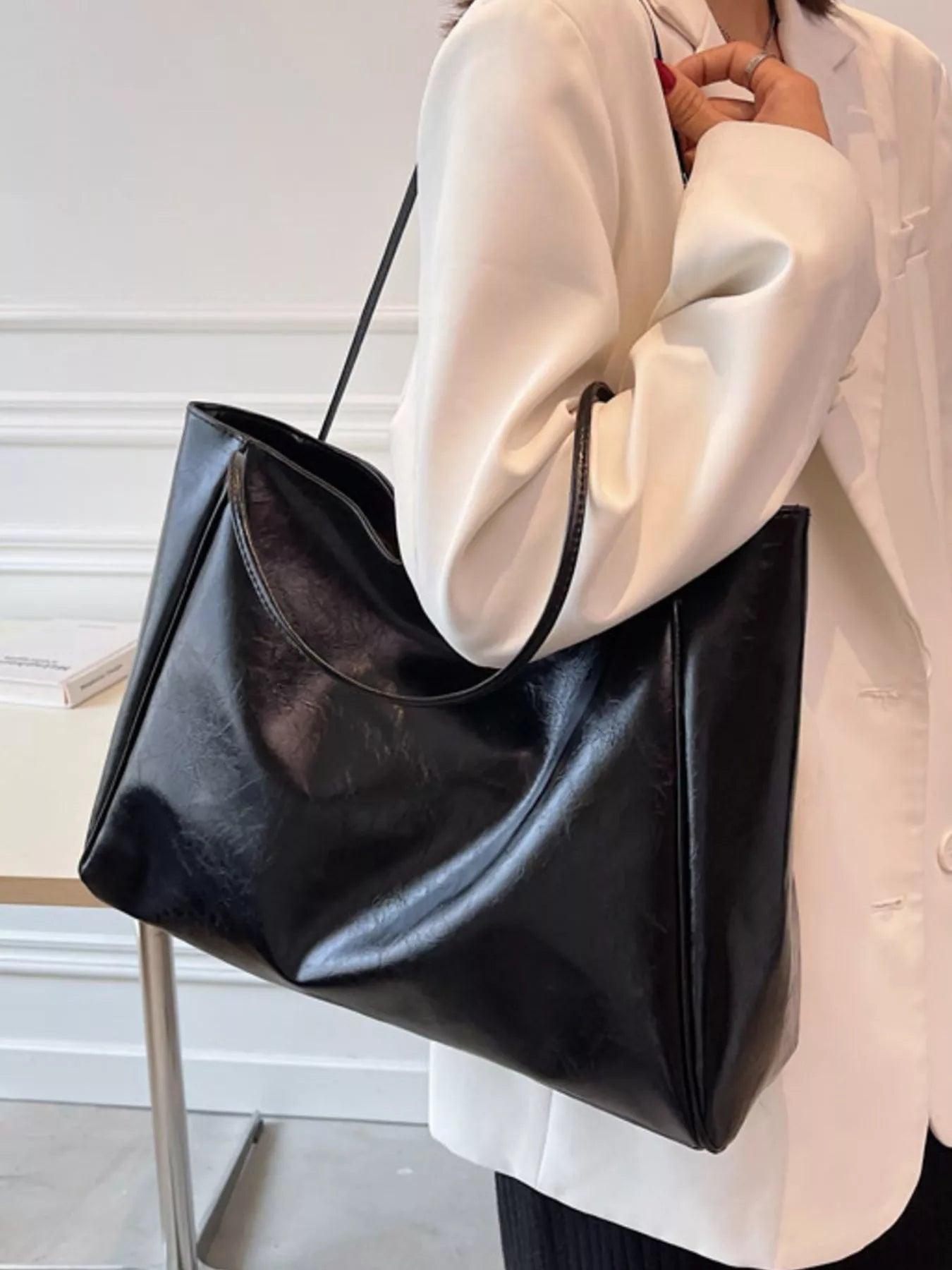 PU Leather Tote Bag