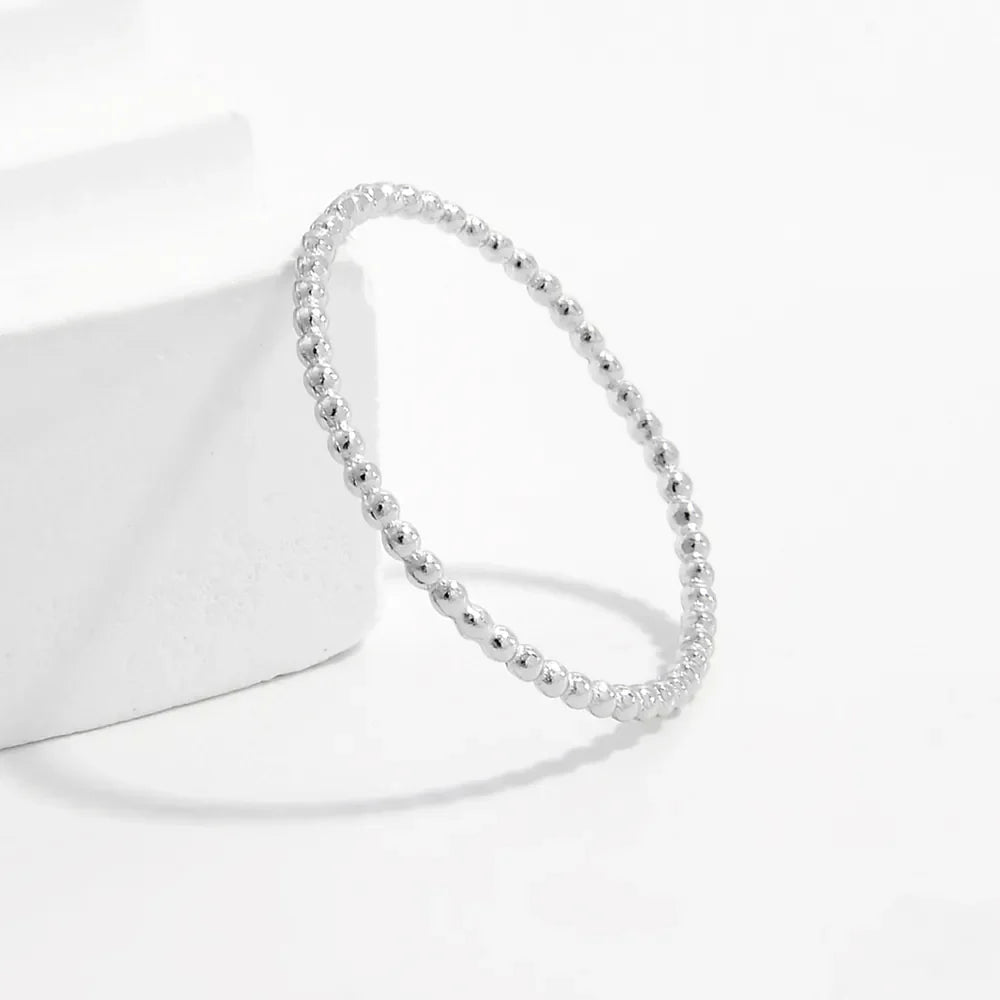 925 Sterling Silver Bead Ring