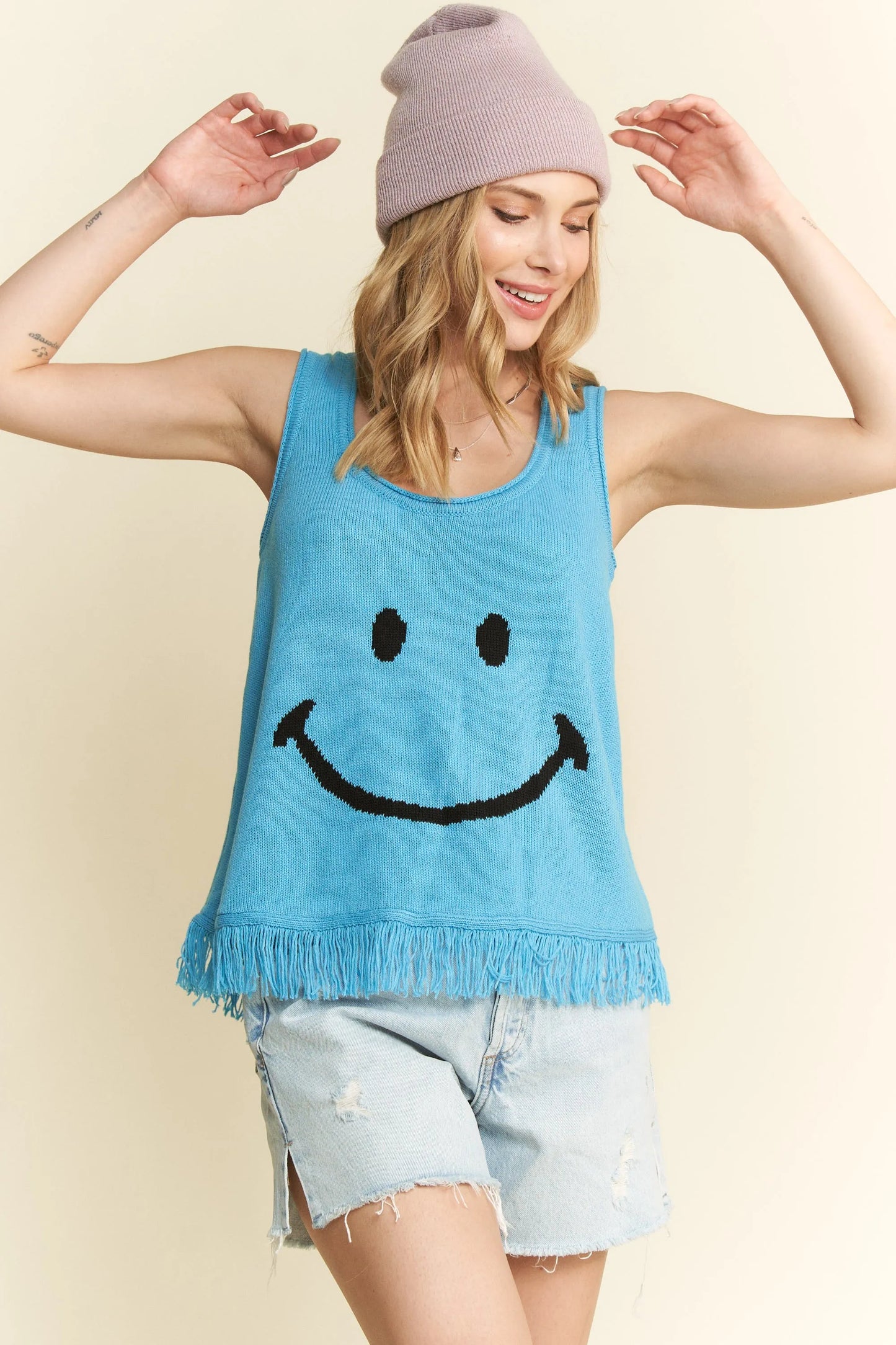 Jade By Jane Smiley Fringe Tank Top
