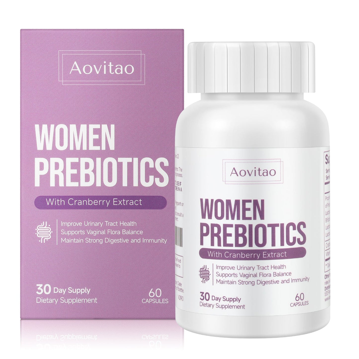 Vaginal Probiotics Women Ph Balance Pills Female Gut Health Prebiotics 60 Billion CFU Capsules