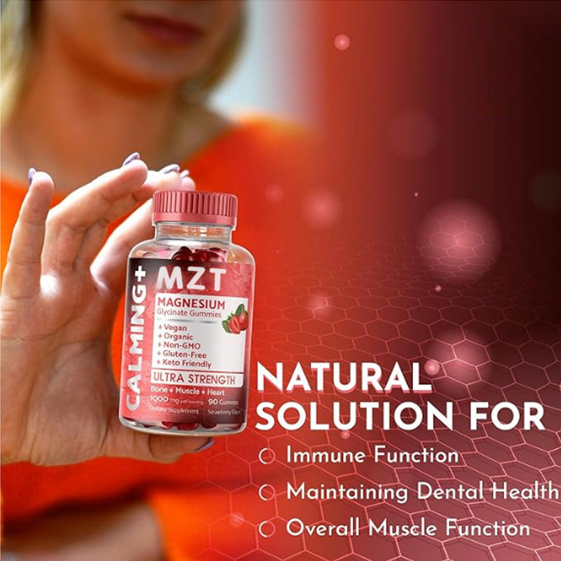 Magnesium Glycinate Strawberry Soft Candy