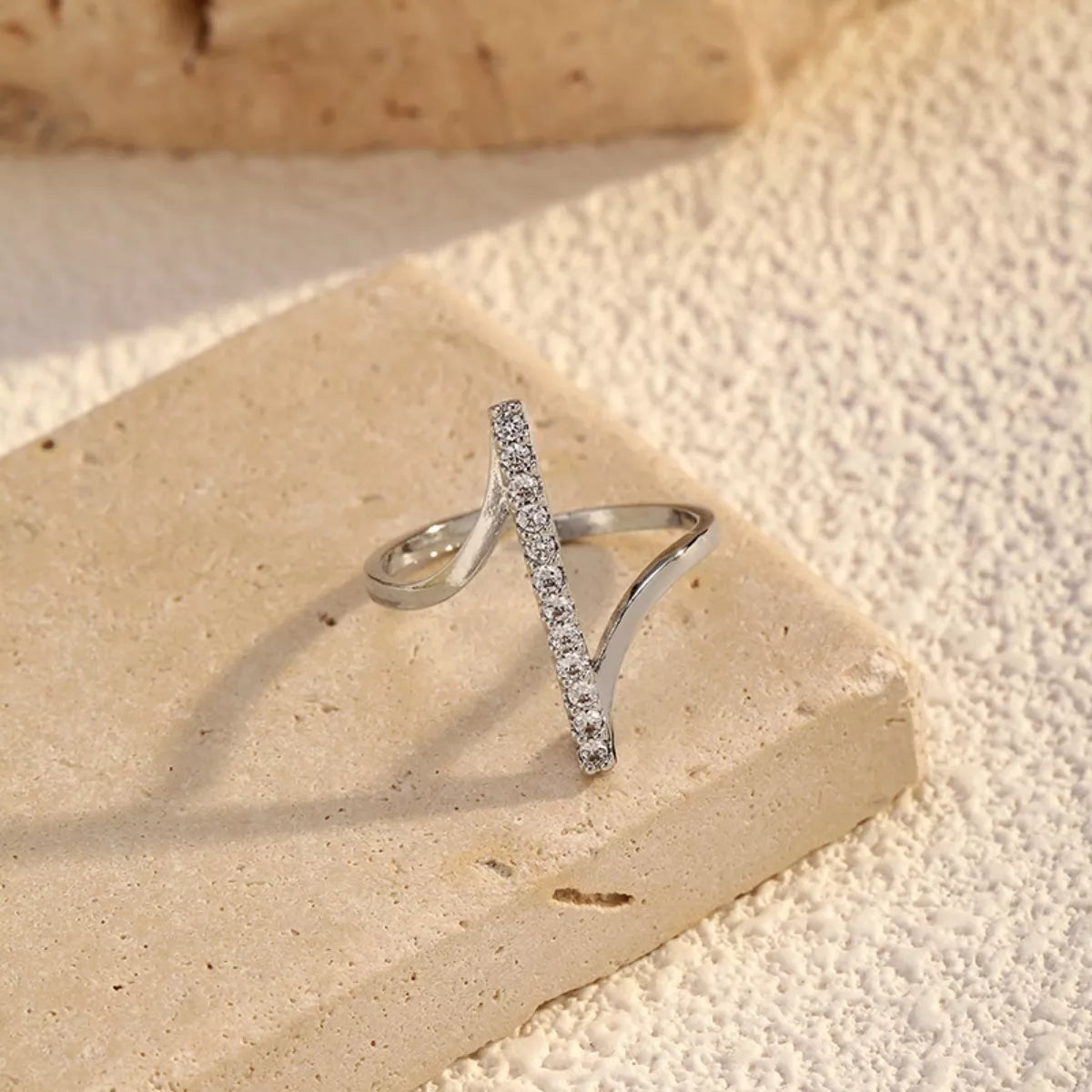 Irregular Rhinestone Ring