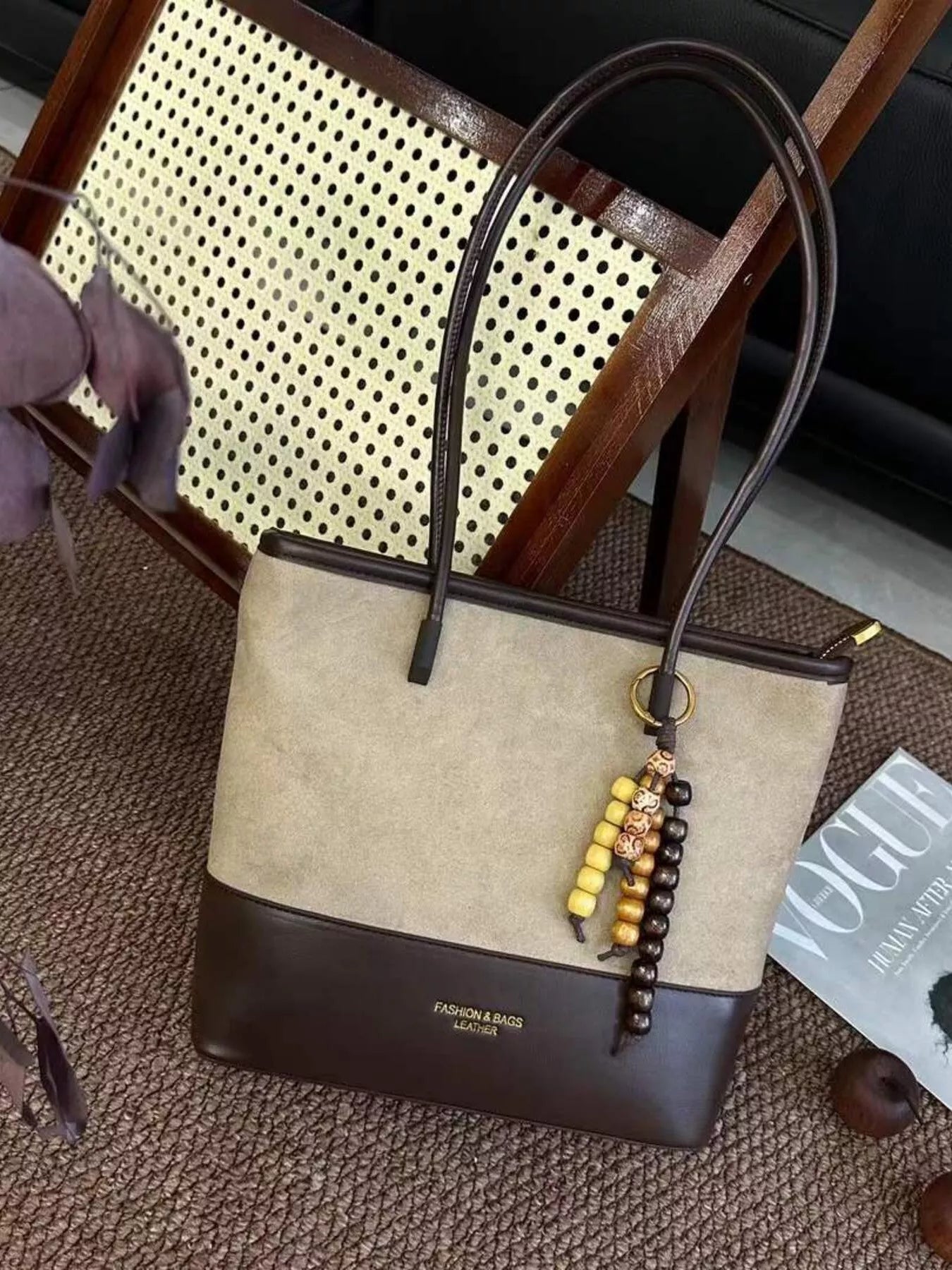 Color Block Shoulder Bag