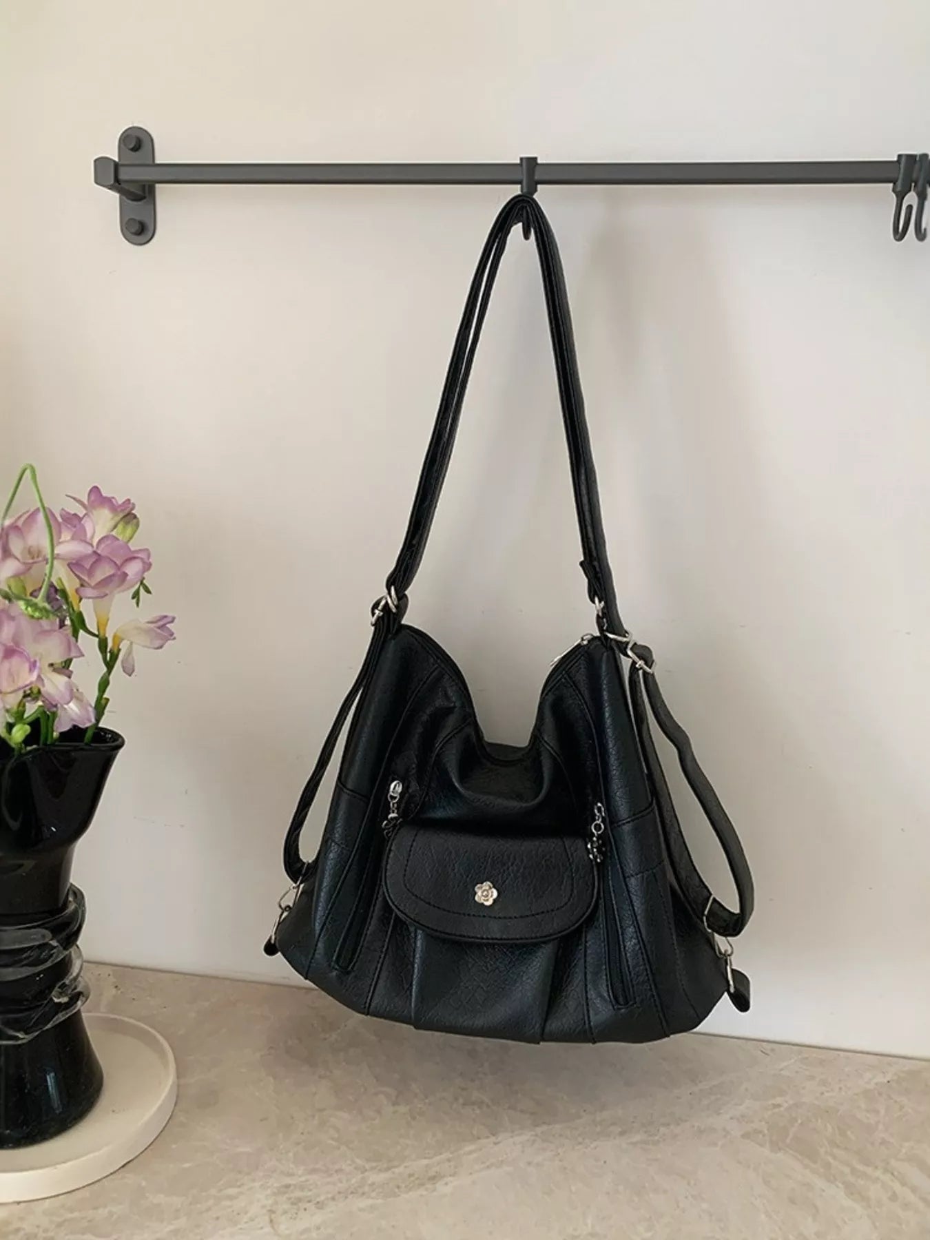 Multiple Pockets Adjustable Strap Shoulder Bag