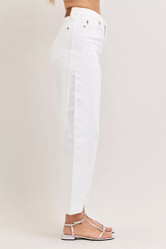 Judy Blue High-Waisted Rigid Magic Panel Barrel Jeans