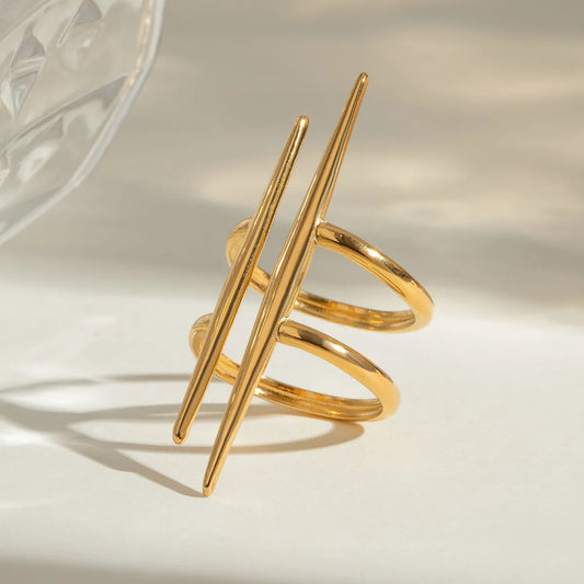 Stainless Steel Asymmetrical Ring