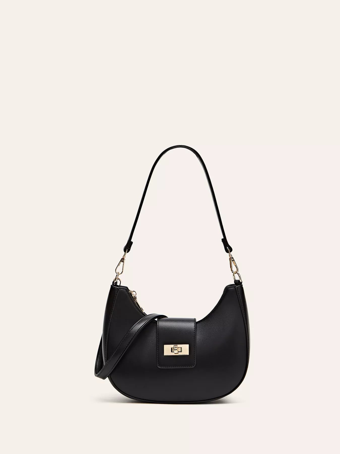 Buckle Closure Shoulder Bag