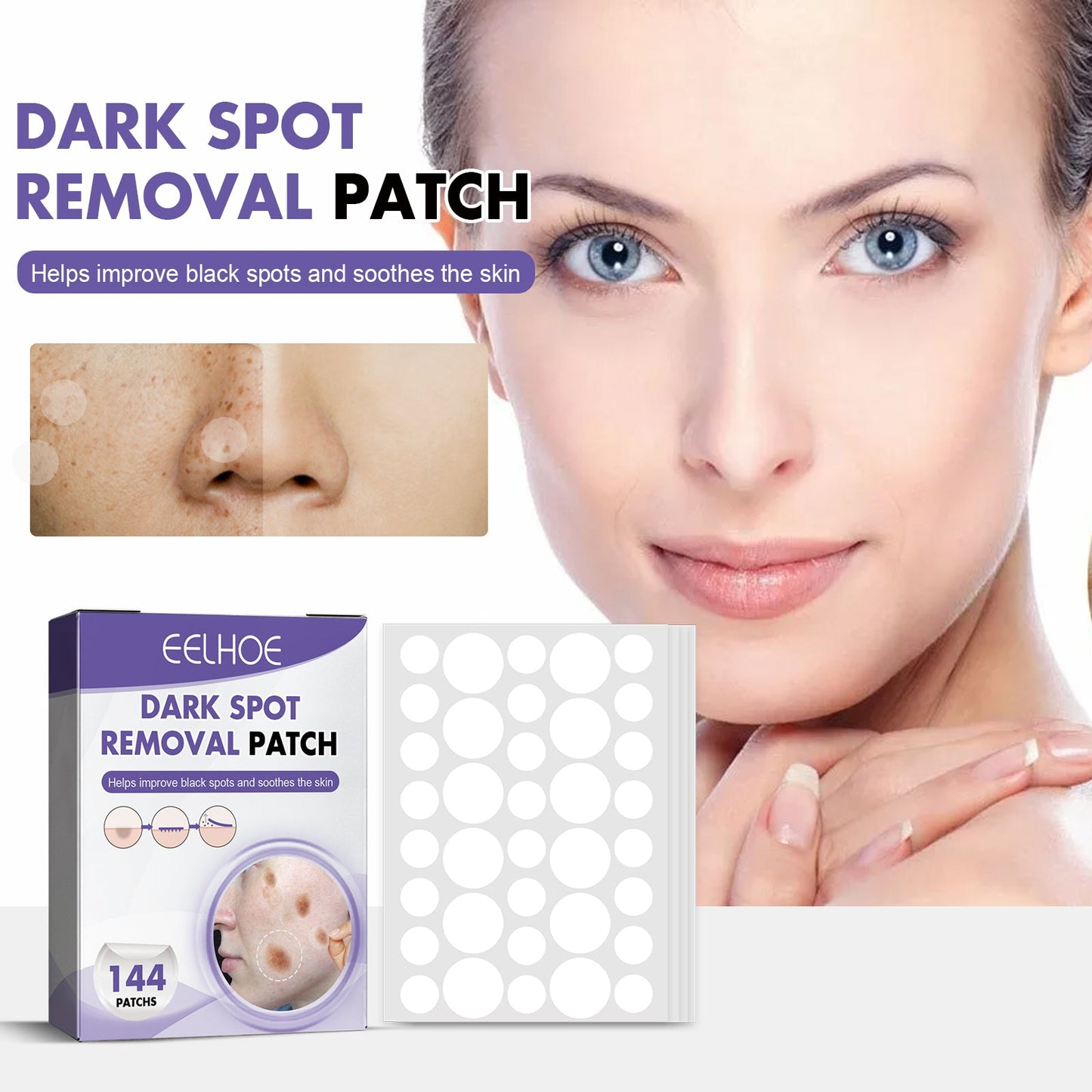 Hydrocolloid Brightening Patch 36 Patches X 4 Sheets Per Box