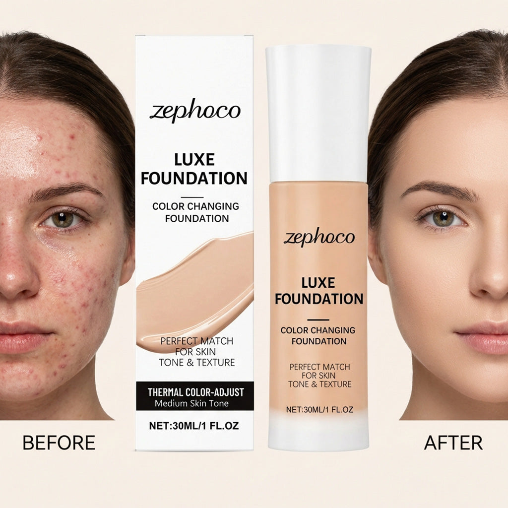Temperature-Sensitive Color Adjusting Foundation Medium Skin Tone