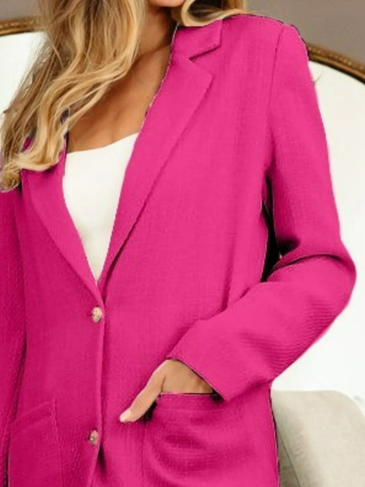 BiBi Single Breasted Blazer with Patch Pockets