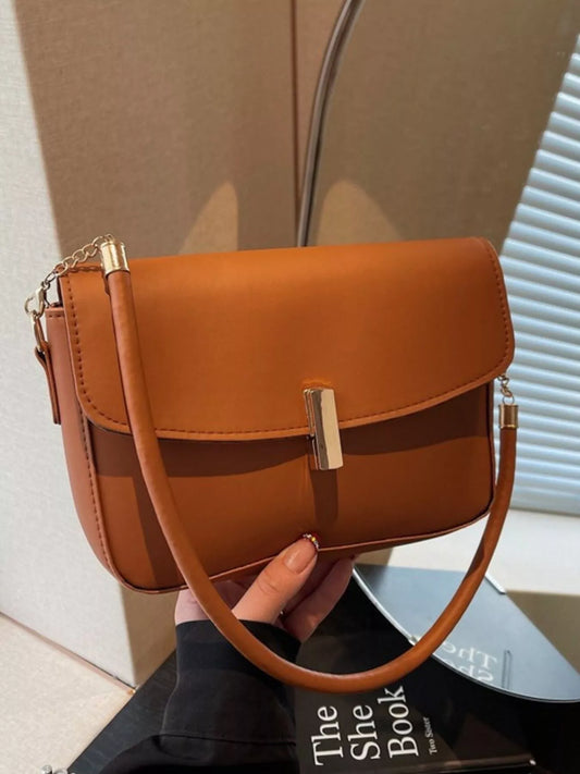 Leather Flap Shoulder Bag