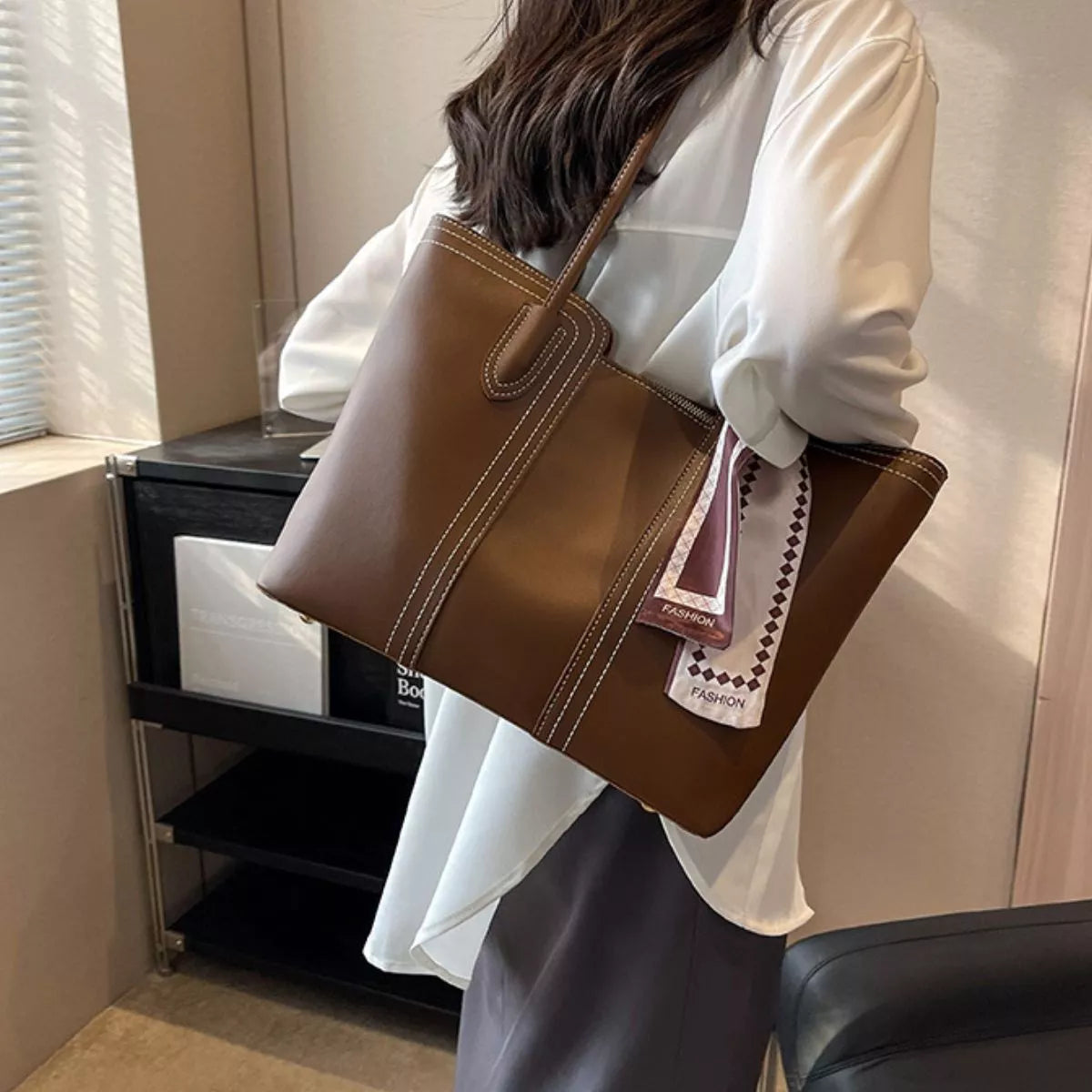 PU Leather Tote Bag