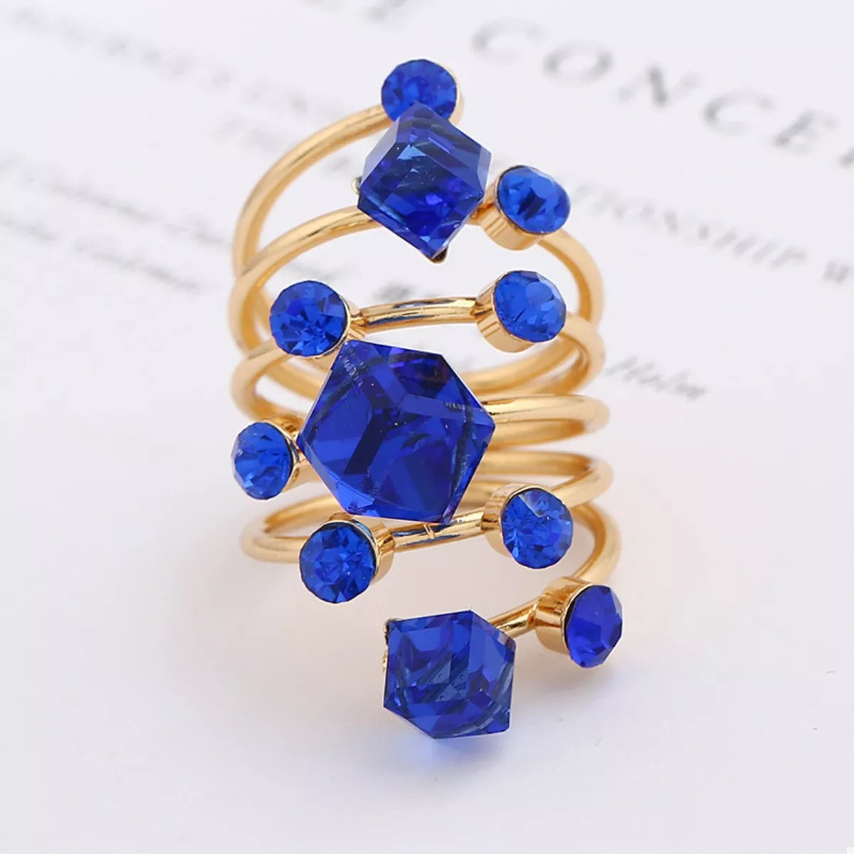 18K Gold-Plated Multi-Layered Ring