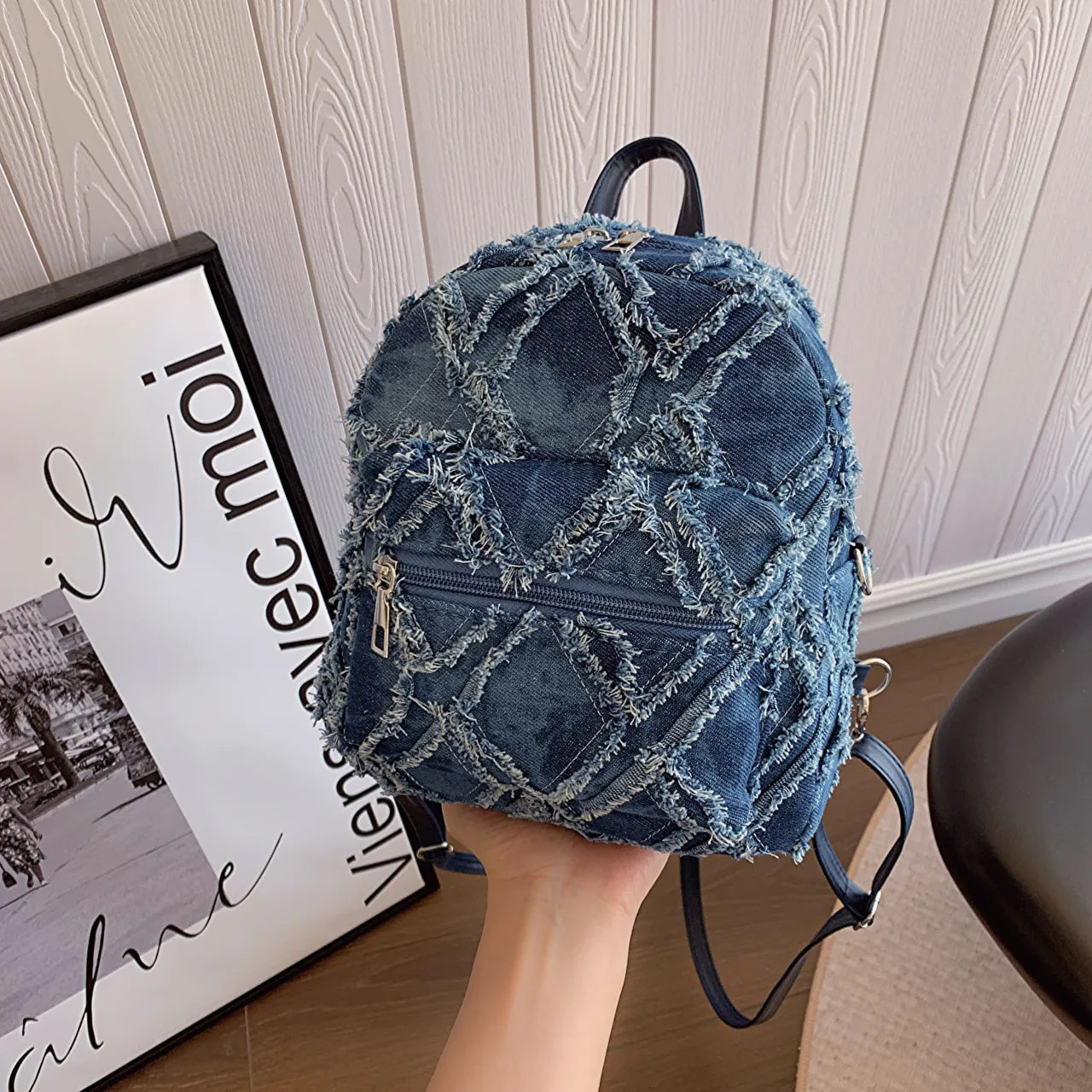 Fringe Edge Mini Backpack Bag