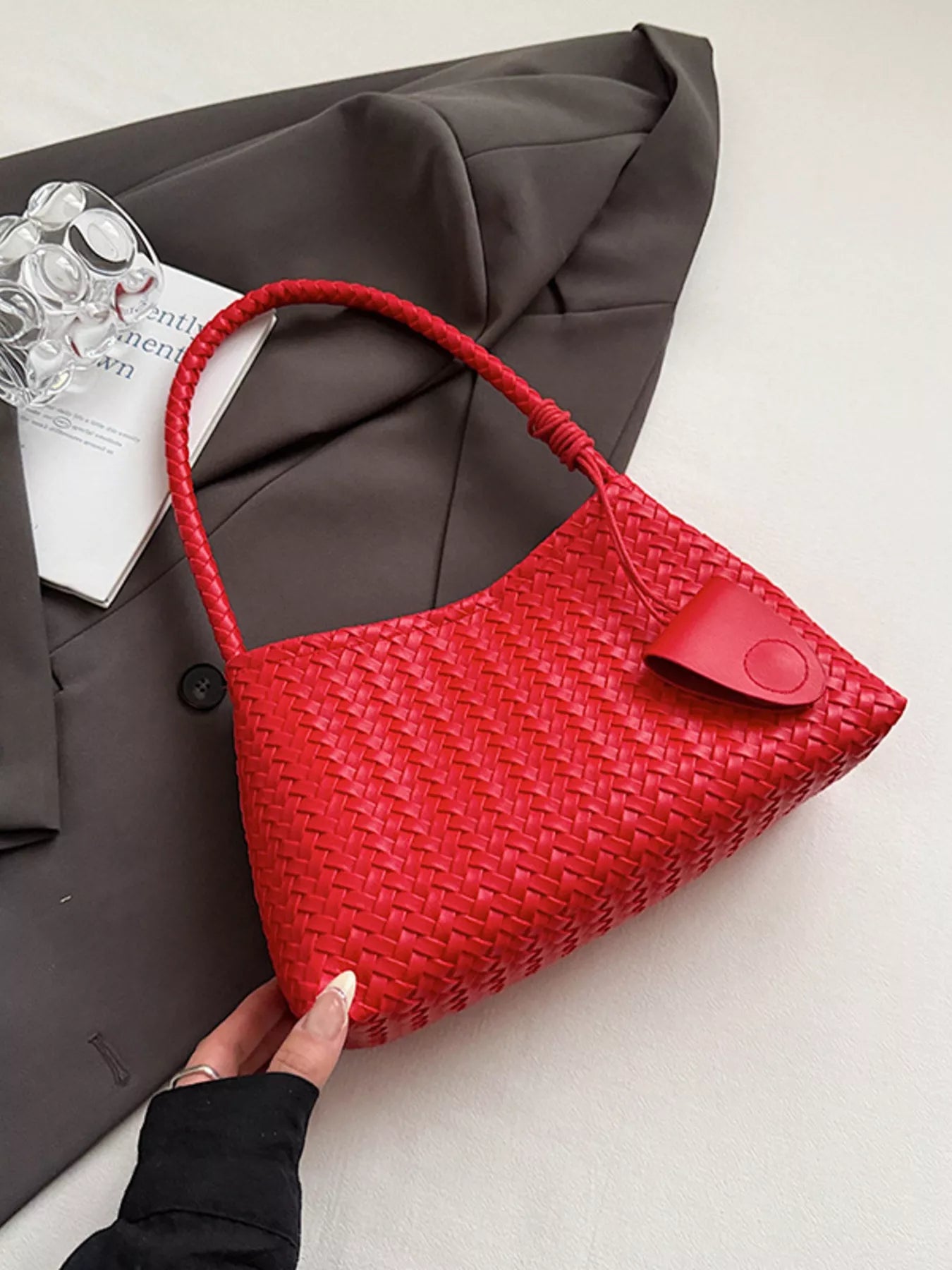 Woven Lightweight Shoulder Bag