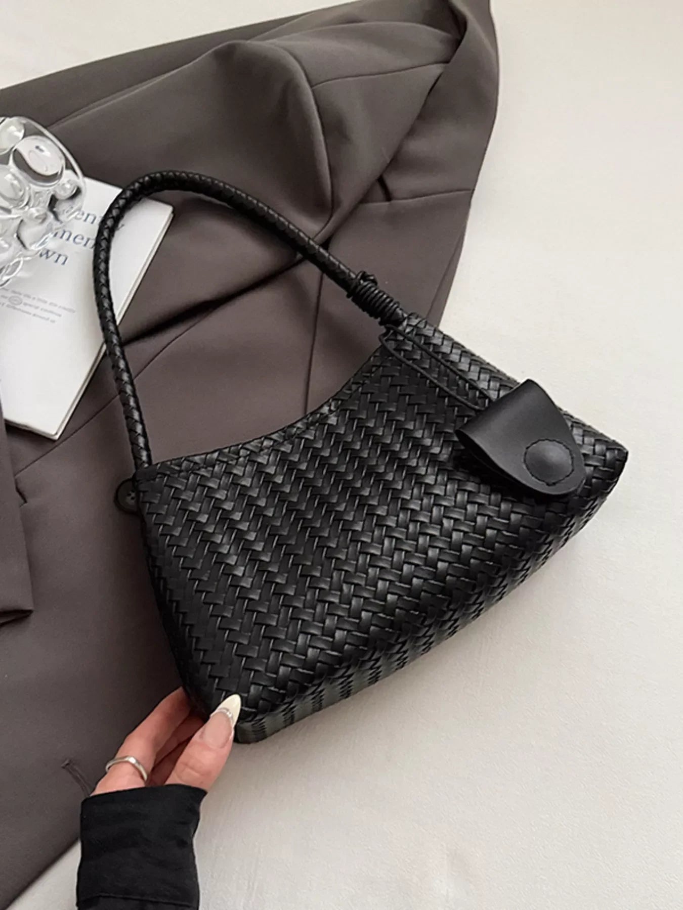 Woven Lightweight Shoulder Bag
