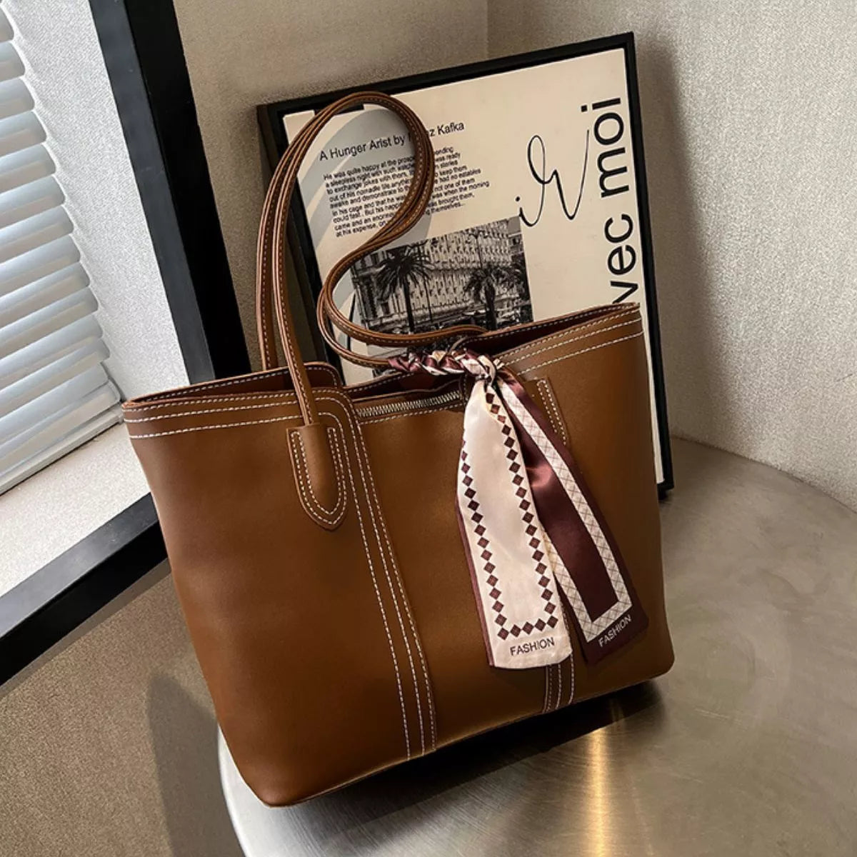 PU Leather Tote Bag
