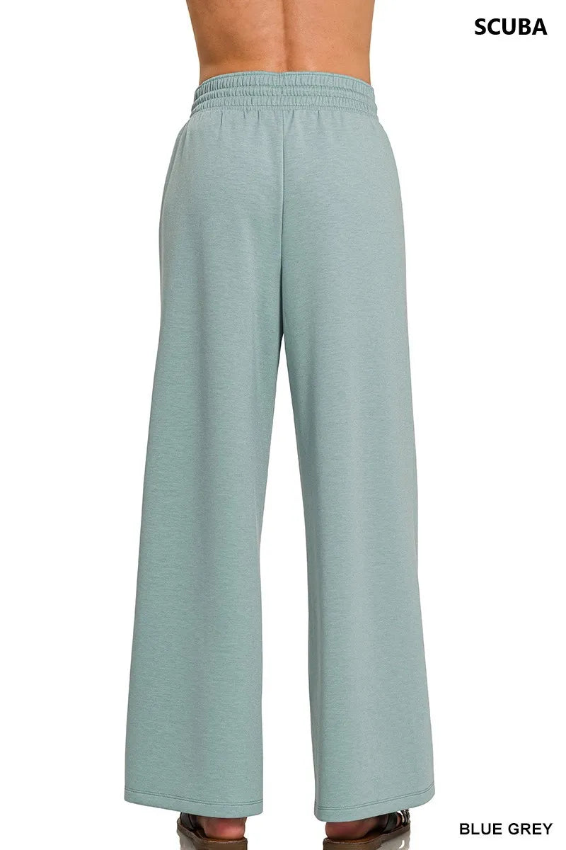 Zenana Scuba Drawstring Pants
