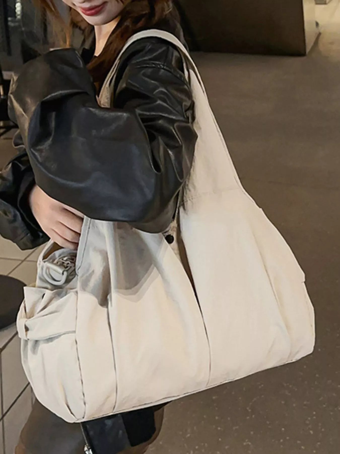 Lightweight Nylon Shoulder Bag