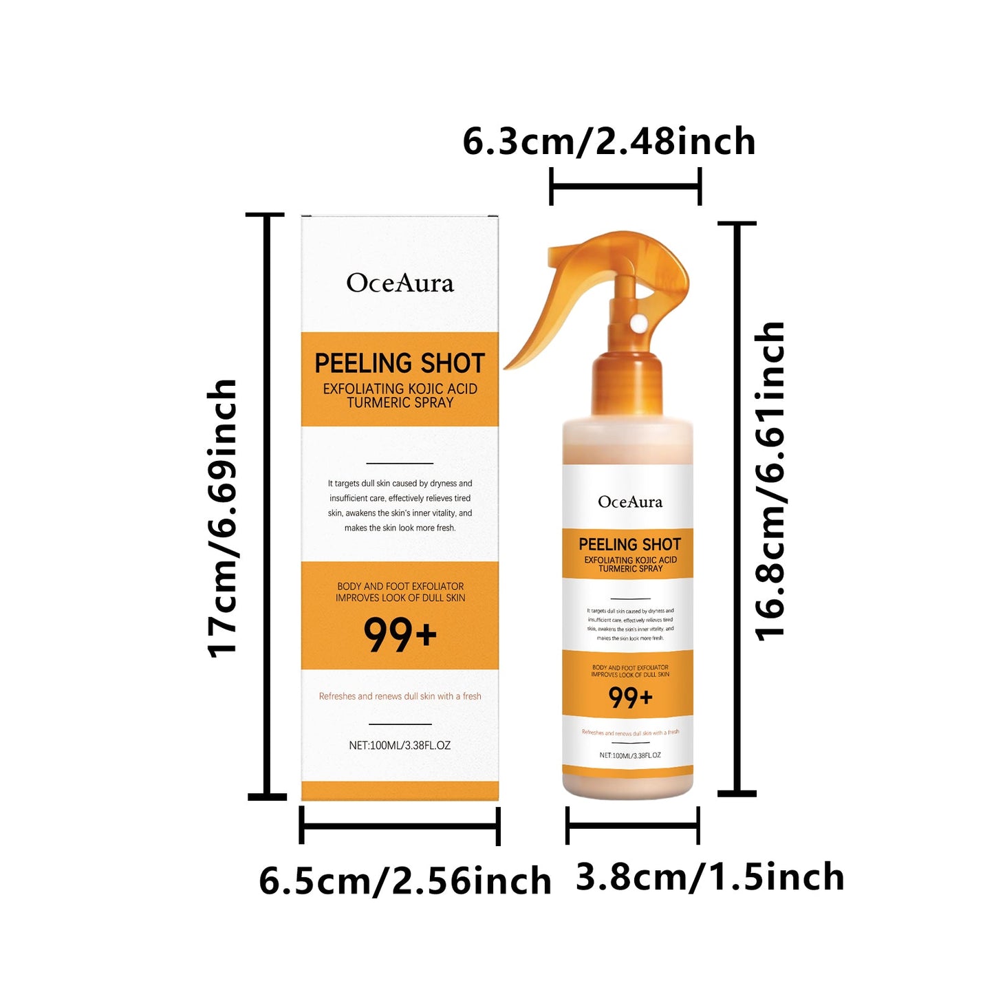 Kojic Acid Turmeric Exfoliating Spray