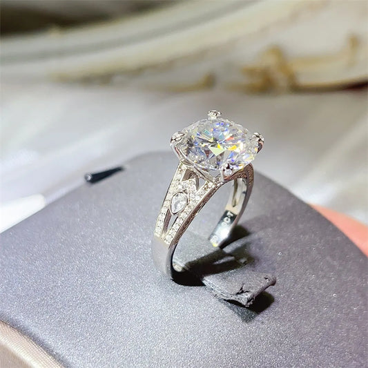 5 Carat Moissanite 925 Sterling Silver Ring