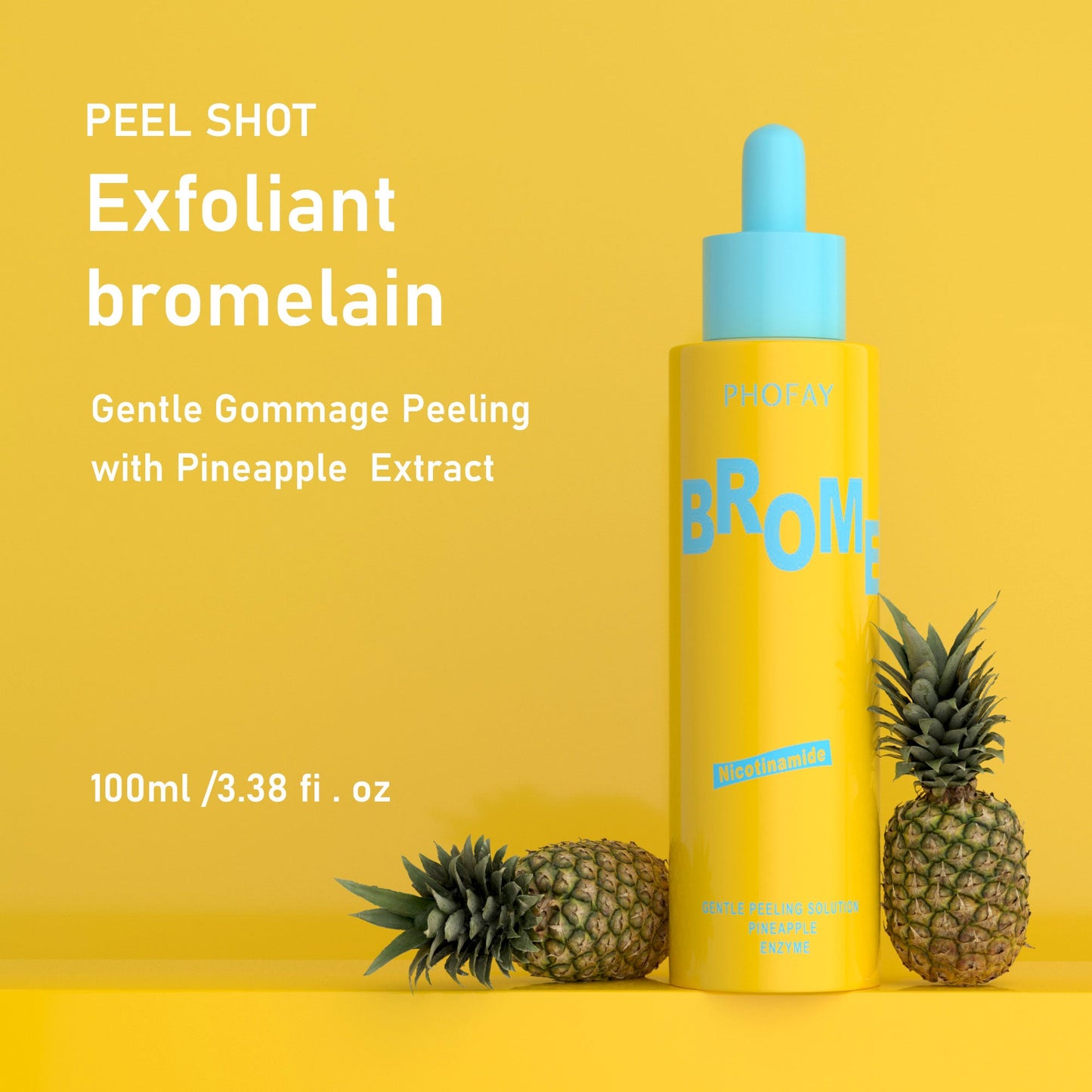Phofay Gentle Peeling Solution – Papaya Enzyme AHA BHA